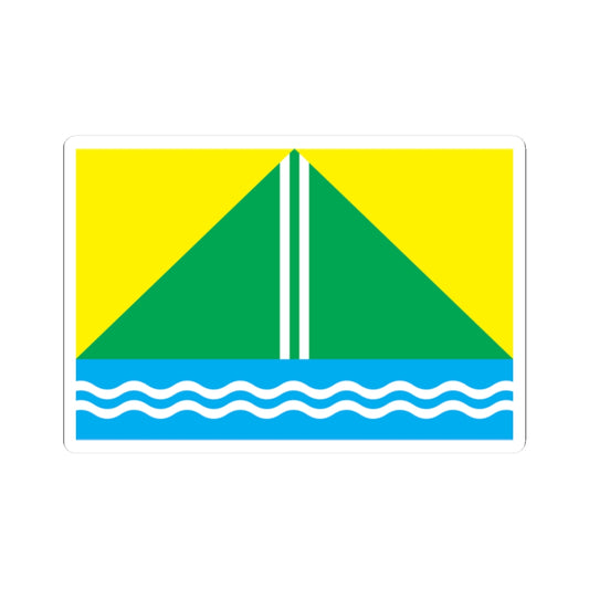 Flag of Nazyvaevsky rayon Omsk oblast (Russia) STICKER Vinyl Kiss-Cut Decal