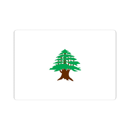 Flag of Lebanon 1918-1920 (Lebanon) STICKER Vinyl Kiss-Cut Decal