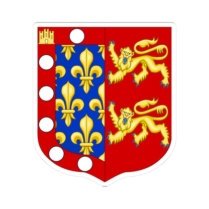 Arms of Robert of Alençon Count of Perche (Spain) (Coat of Arms) STICKER Vinyl Kiss-Cut Decal