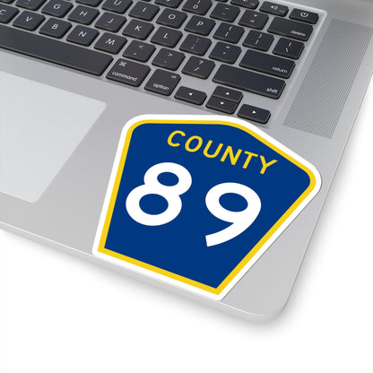 County 89 MN (Minnesota) (Road Sign) STICKER Vinyl Kiss-Cut Decal