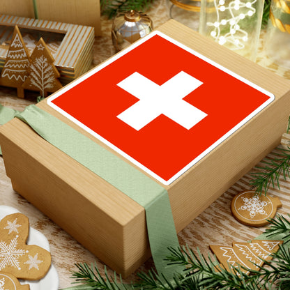 Flag of Switzerland WFB 2000 (Switzerland) STICKER Vinyl Kiss-Cut Decal
