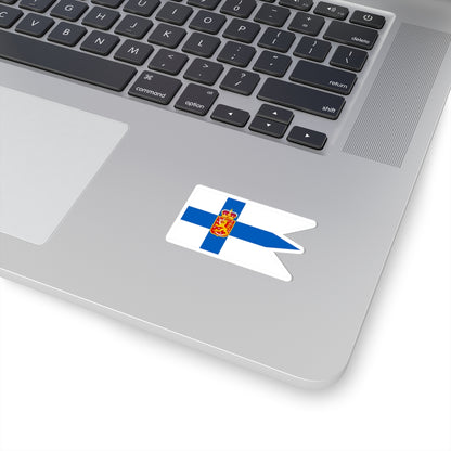Flag of Finland 1918-1920 Military (Finland) STICKER Vinyl Kiss-Cut Decal