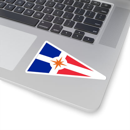 Burgee of Union Nationale pour la Course au Large (France) STICKER Vinyl Kiss-Cut Decal