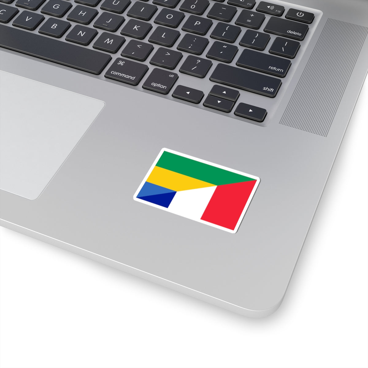 Flag of Gabon and France (France) STICKER Vinyl Kiss-Cut Decal