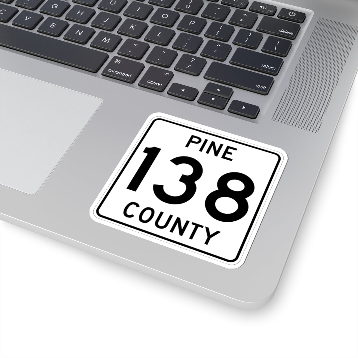 Pine County Route 138 MN (Minnesota) (Road Sign) STICKER Vinyl Kiss-Cut Decal