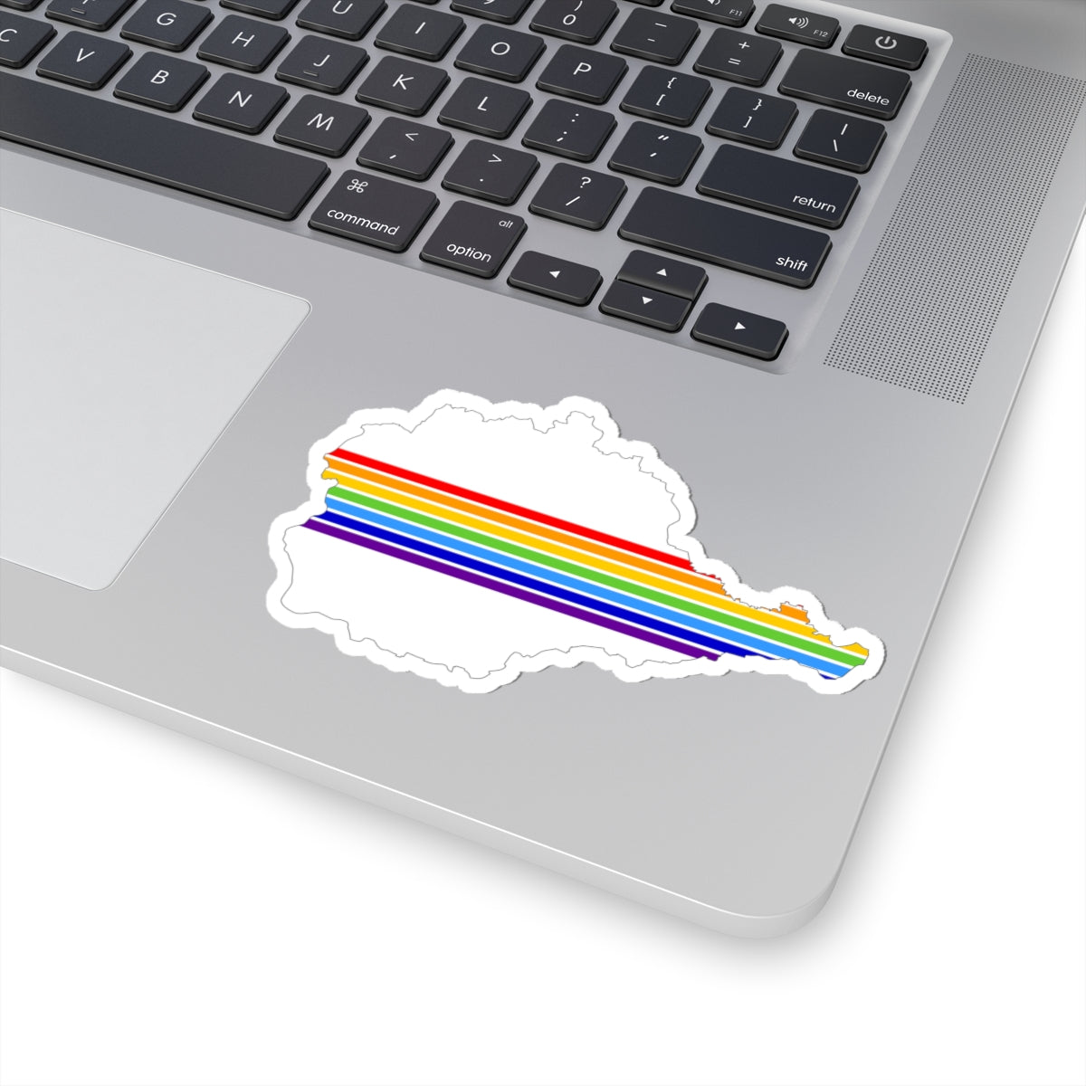 Flag-map of the Jewish Autonomous Oblast (Russia) STICKER Vinyl Kiss-Cut Decal