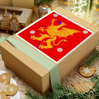 Ostergotland flag (Sweden) STICKER Vinyl Kiss-Cut Decal