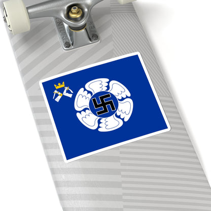 Karjalan Lennoston lippu (Finland) STICKER Vinyl Kiss-Cut Decal