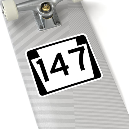 PA-147 (Pennsylvania) (Road Sign) STICKER Vinyl Kiss-Cut Decal