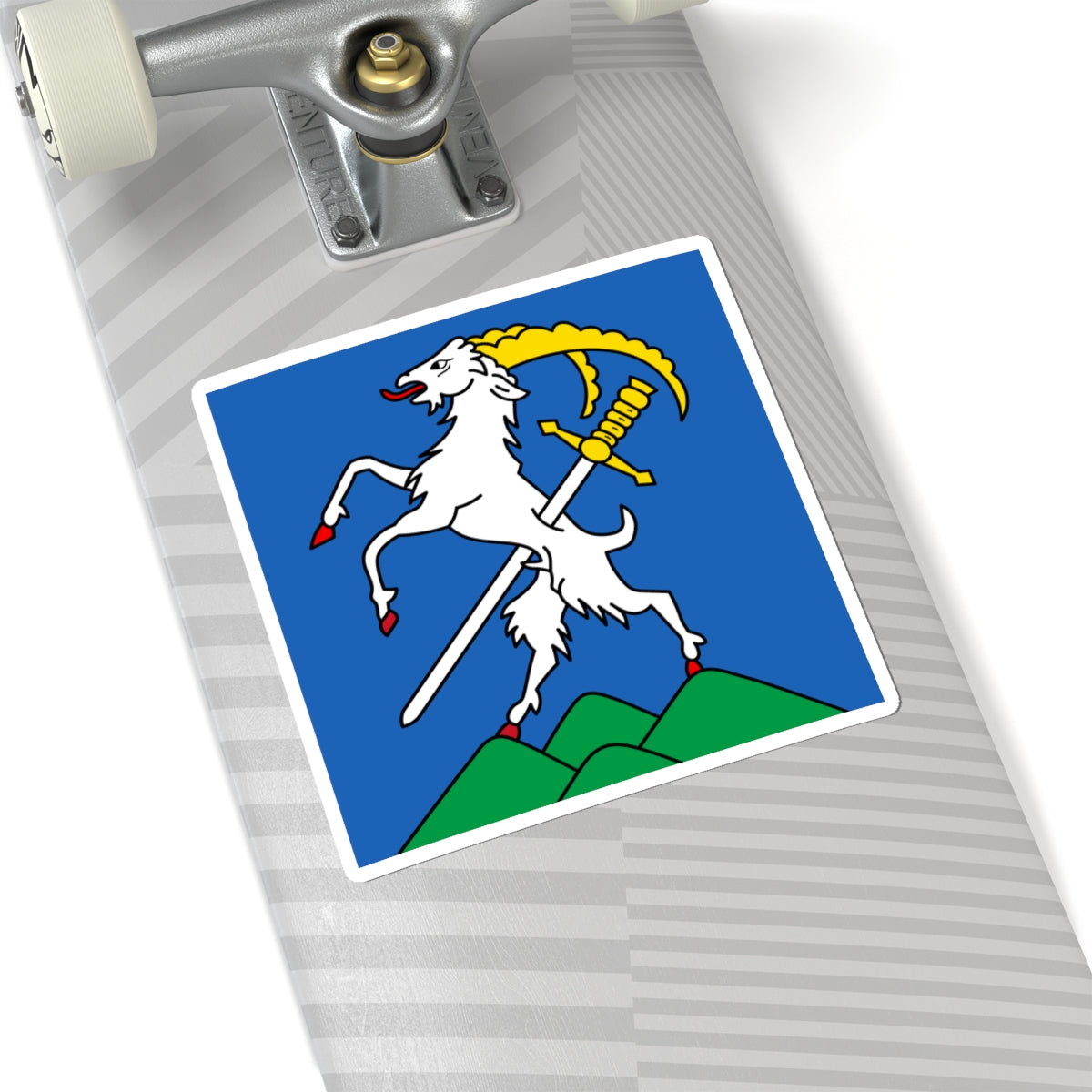 CHE Entremont Flag (Switzerland) STICKER Vinyl Kiss-Cut Decal