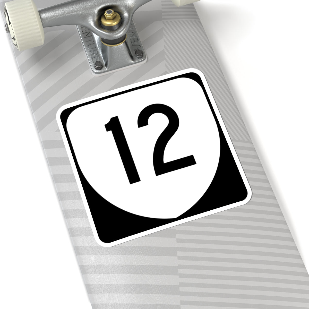 Virginia 12 (Virginia) (Road Sign) STICKER Vinyl Kiss-Cut Decal