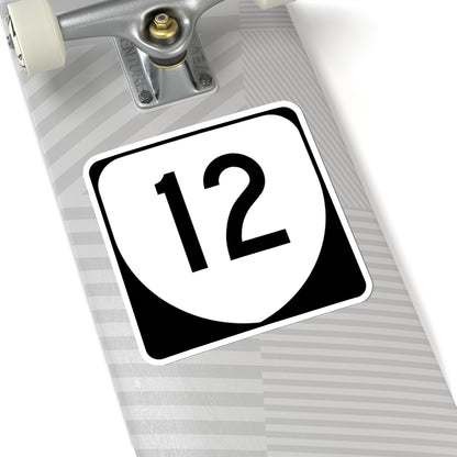 Virginia 12 (Virginia) (Road Sign) STICKER Vinyl Kiss-Cut Decal