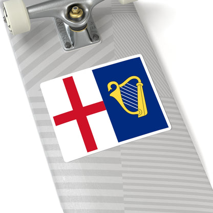 Flag of the Commonwealth 1649-1651 (England) STICKER Vinyl Kiss-Cut Decal