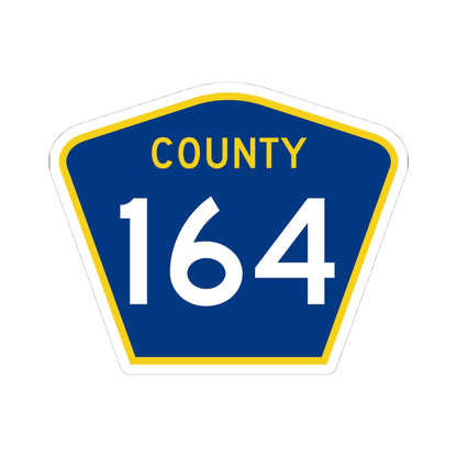 County 164 MN (Minnesota) (Road Sign) STICKER Vinyl Kiss-Cut Decal