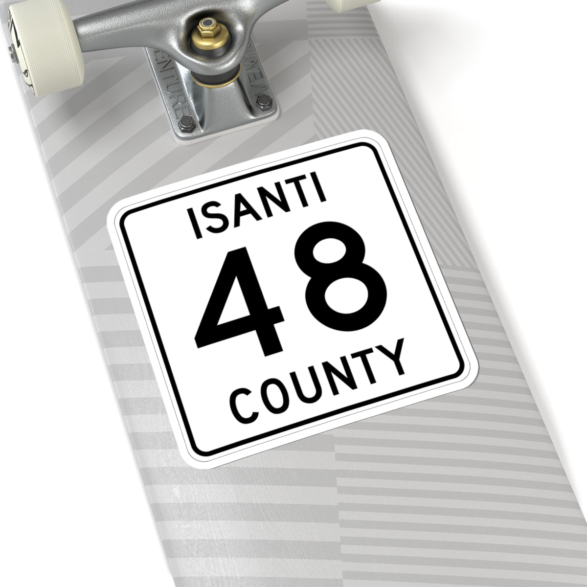 Isanti County 48 MN (Minnesota) (Road Sign) STICKER Vinyl Kiss-Cut Decal