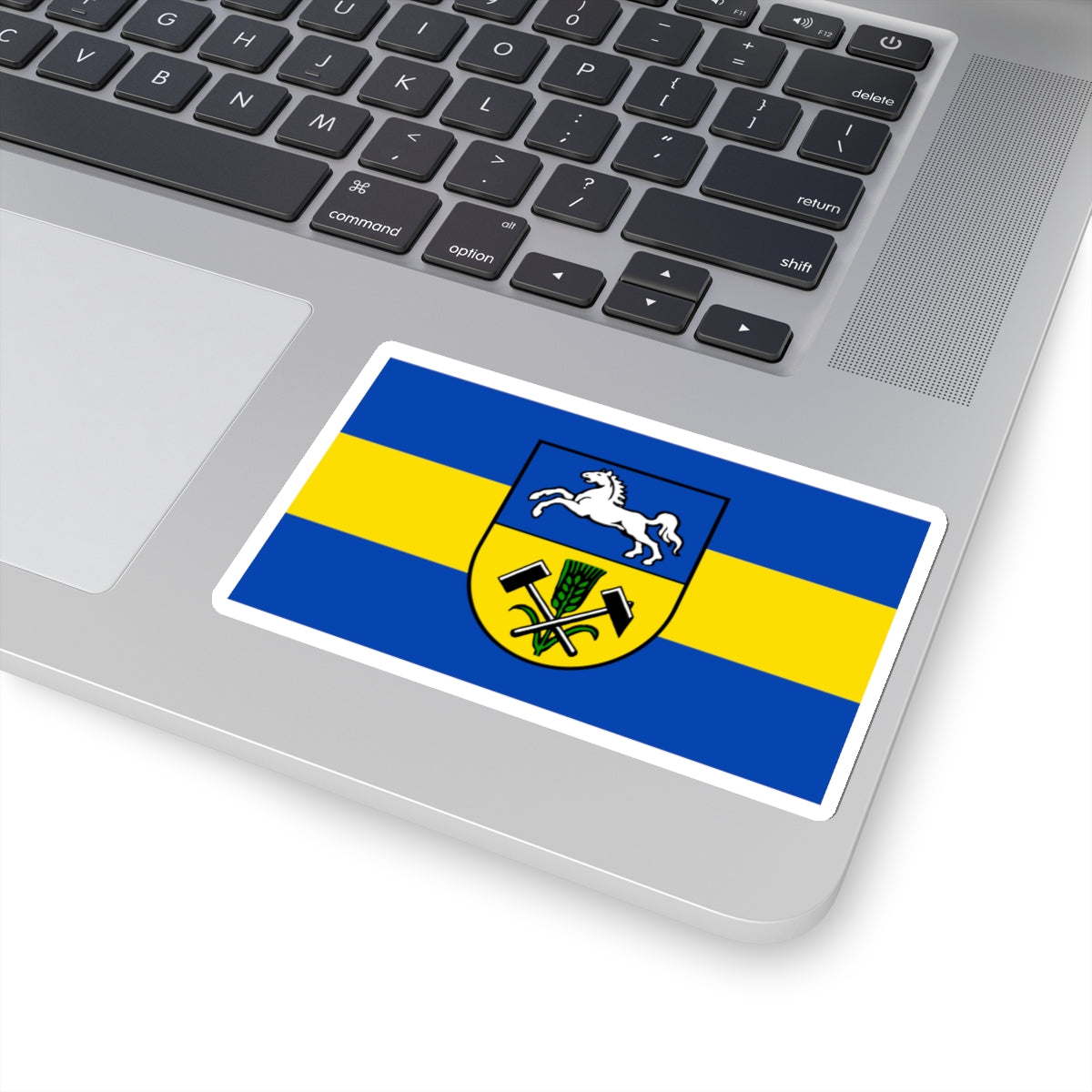 Flag of Helmstedt Germany - STICKER Vinyl Kiss-Cut Decal