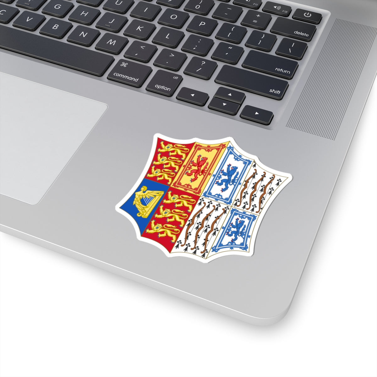 Arms of Elizabeth Bowes-Lyon (United Kingdom) (Coat of Arms) STICKER Vinyl Kiss-Cut Decal
