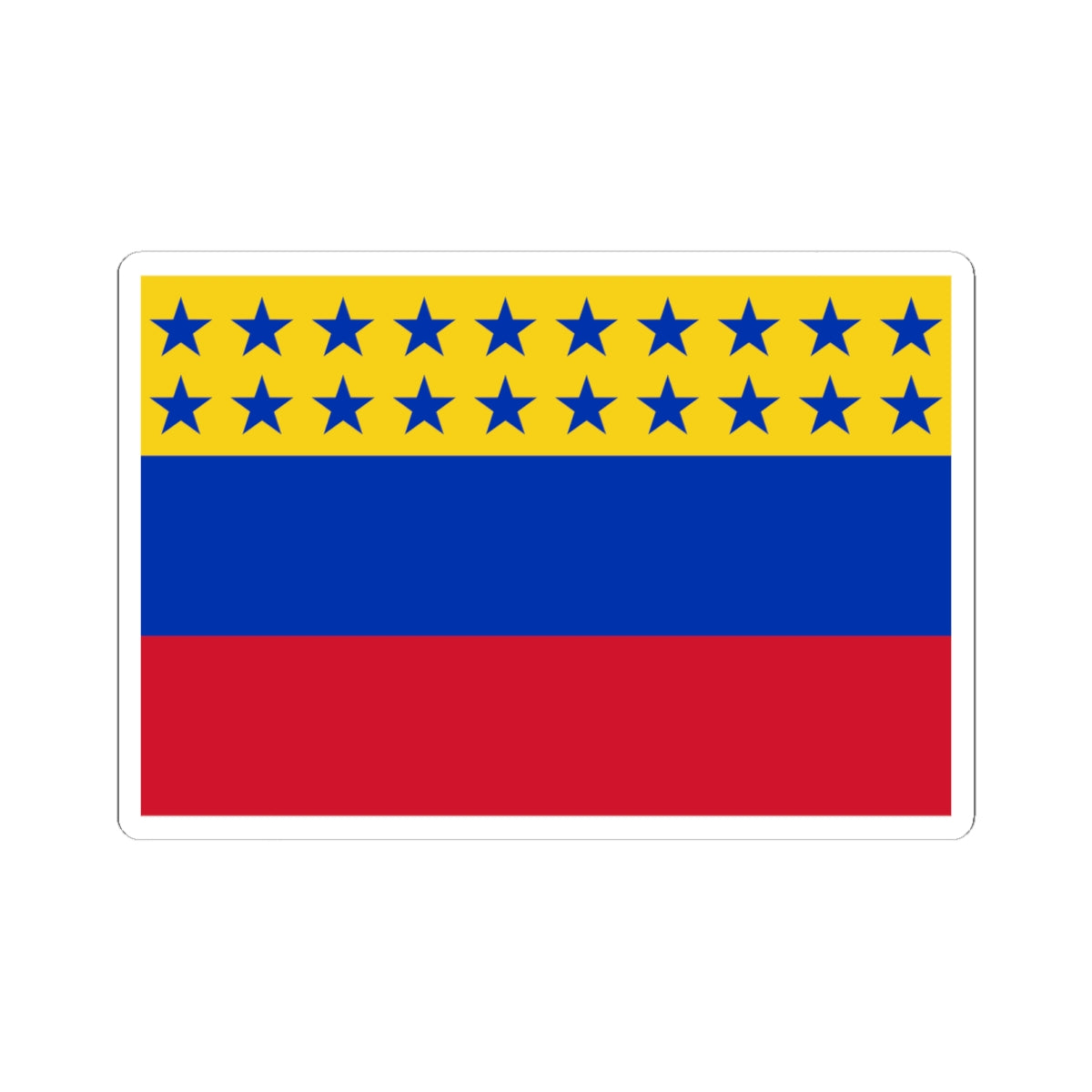 Flag of Venezuela 1859-1863 (Venezuela) STICKER Vinyl Kiss-Cut Decal