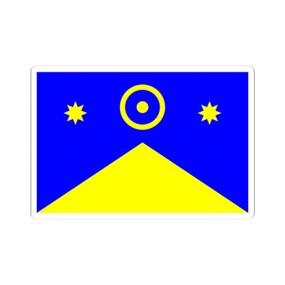 Flag of Novoukrainka raion (Ukraine) STICKER Vinyl Kiss-Cut Decal