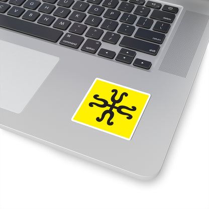 CHE Knonaueramt Flag (Switzerland) STICKER Vinyl Kiss-Cut Decal