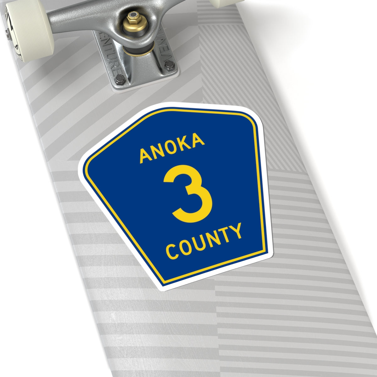 Anoka County Road 3 (Minnesota) (Road Sign) STICKER Vinyl Kiss-Cut Decal