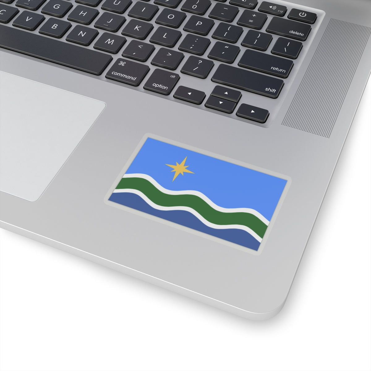 Flag of Duluth, Minnesota - STICKER Vinyl Kiss-Cut Decal