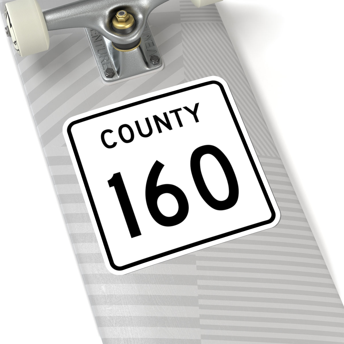 County 160 square (Minnesota) (Road Sign) STICKER Vinyl Kiss-Cut Decal