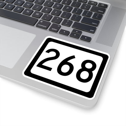 WV-268 (Virginia) (Road Sign) STICKER Vinyl Kiss-Cut Decal