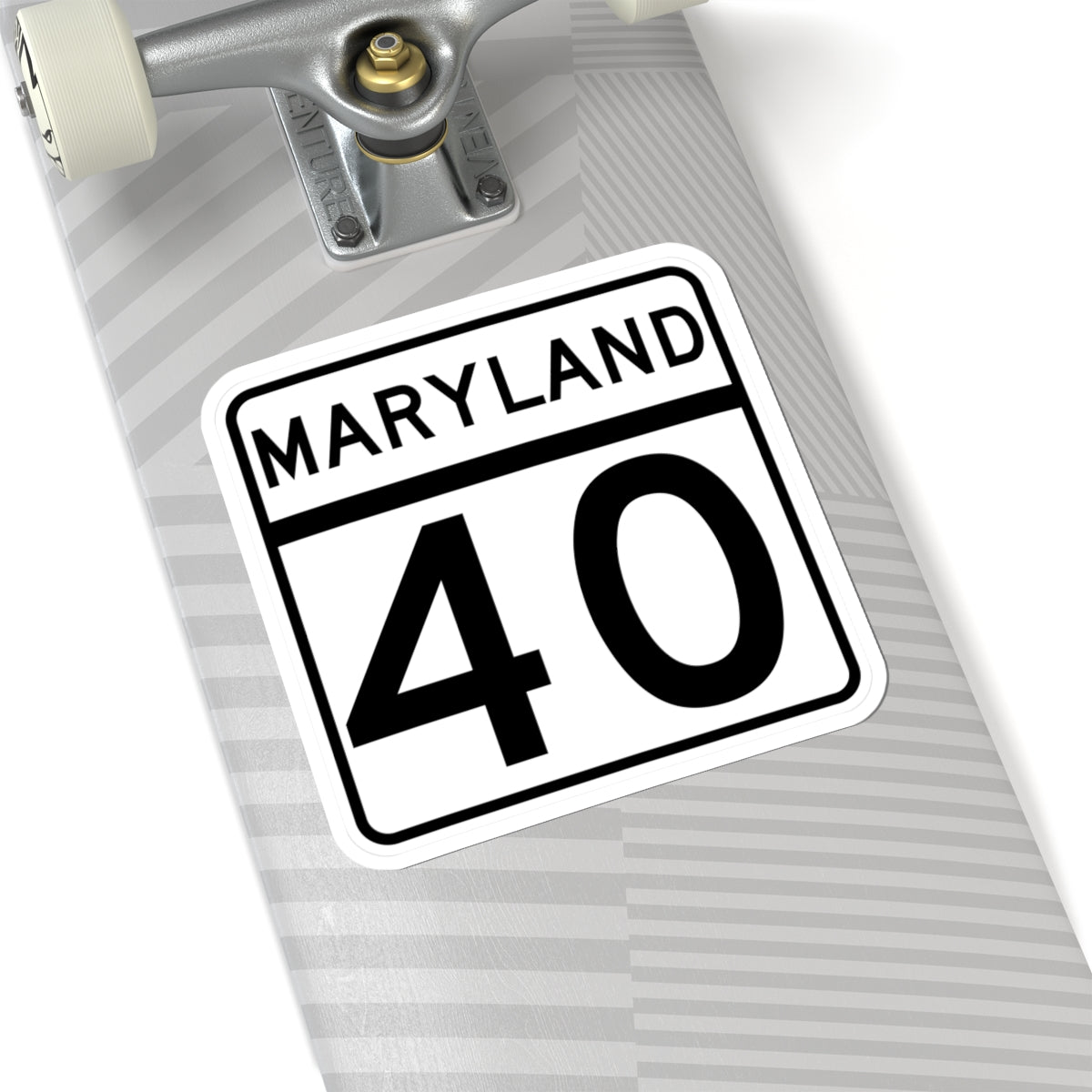 MD Route 40 (Maryland) (Road Sign) STICKER Vinyl Kiss-Cut Decal