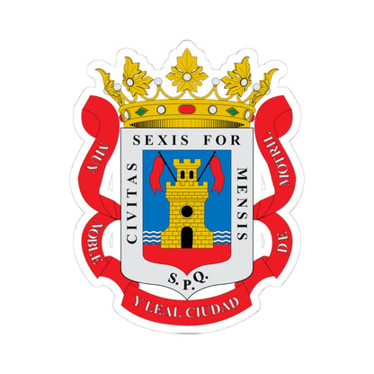 Escudo de Motril (Spain) (Coat of Arms) STICKER Vinyl Kiss-Cut Decal