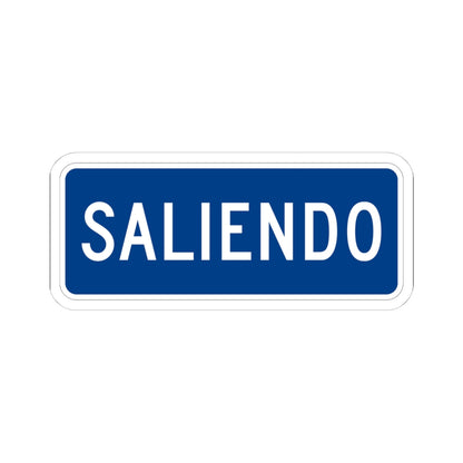 MUTCD-PR M4-6 (Puerto Rico) (Road Sign) STICKER Vinyl Kiss-Cut Decal