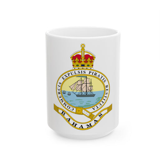 Emblem of the Bahamas (1904-1953) - White Coffee Mug-15oz-The Sticker Space