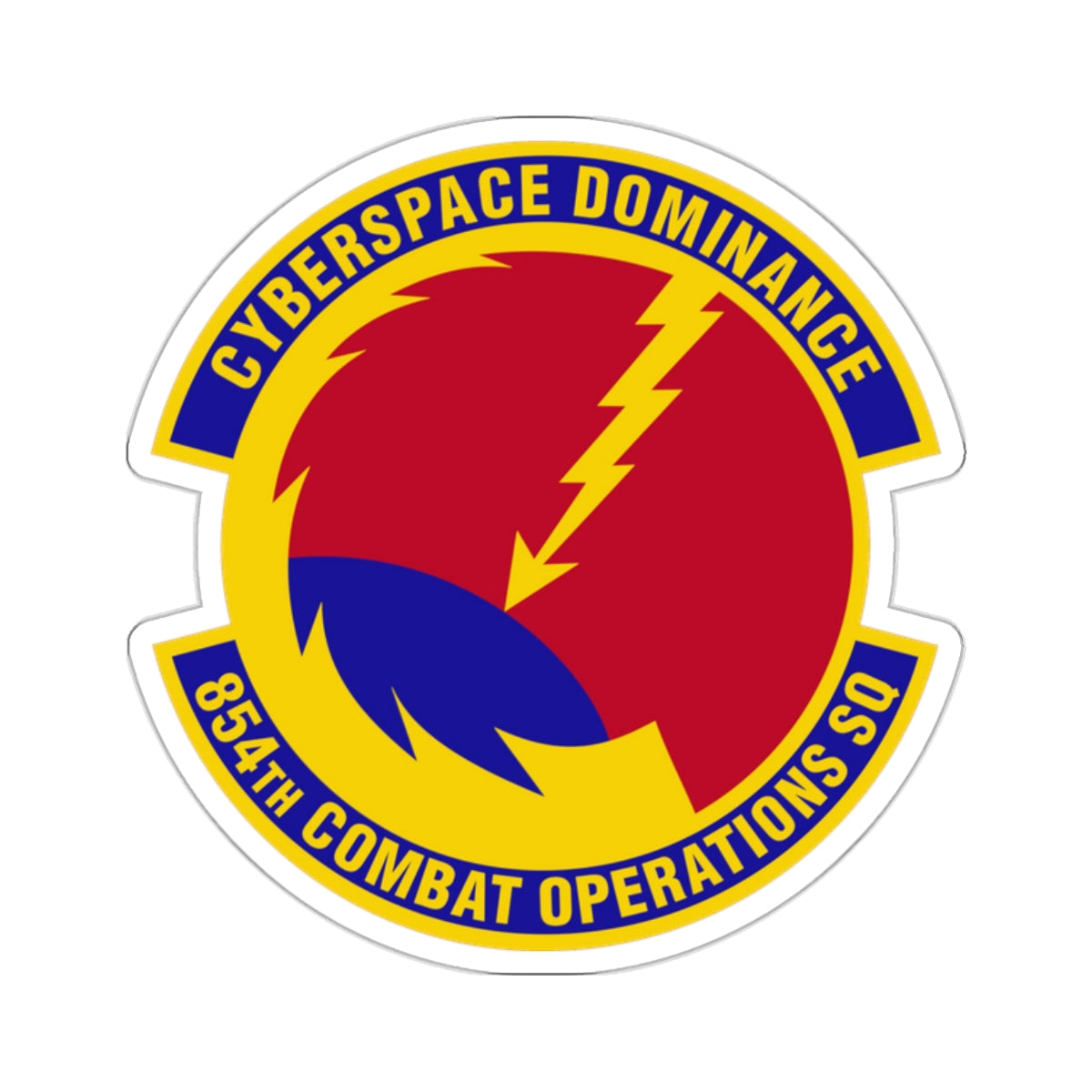 854 Combat Operations Squadron AFRC (U.S. Air Force) STICKER Vinyl Kiss-Cut Decal