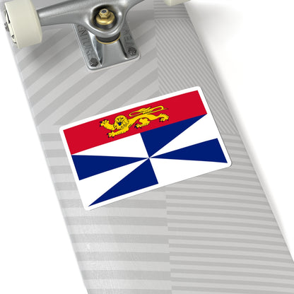 Flag of Gironde (France) STICKER Vinyl Kiss-Cut Decal