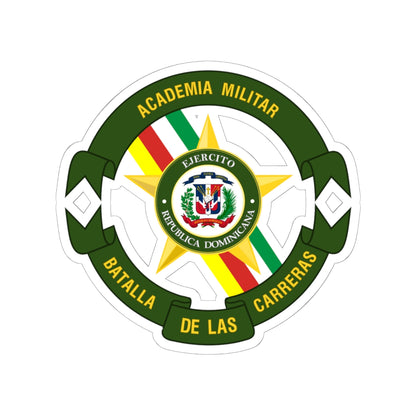 Battle of Las Carreras Military Academy Dominican Republics Army (Dominica) (Coat of Arms) STICKER Vinyl Kiss-Cut Decal