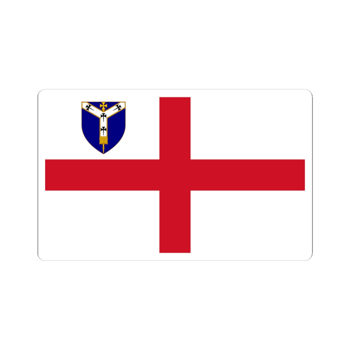 Flag of the Anglican Diocese of Canterbury (England) STICKER Vinyl Kiss-Cut Decal