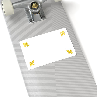 Drapeau blanc du Royaume de France 1825 (France) STICKER Vinyl Kiss-Cut Decal
