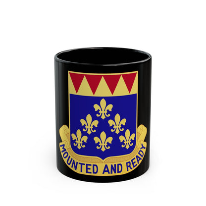 146 Cavalry Regiment (U.S. Army) Black Coffee Mug-11oz-The Sticker Space