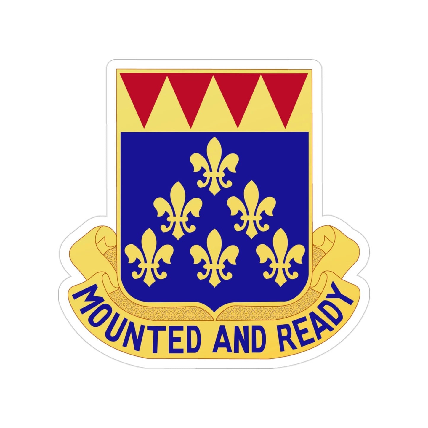 146 Cavalry Regiment (U.S. Army) Transparent STICKER Die-Cut Vinyl Decal-3 Inch-The Sticker Space