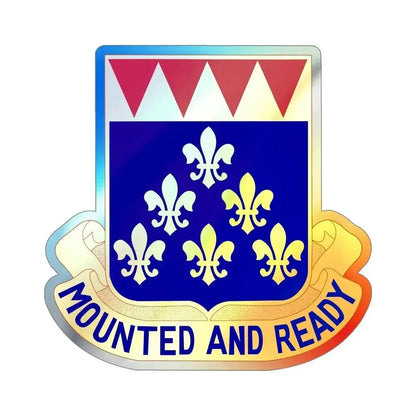 146 Cavalry Regiment (U.S. Army) Holographic STICKER Die-Cut Vinyl Decal 5 Inch Holographic - The Sticker Space