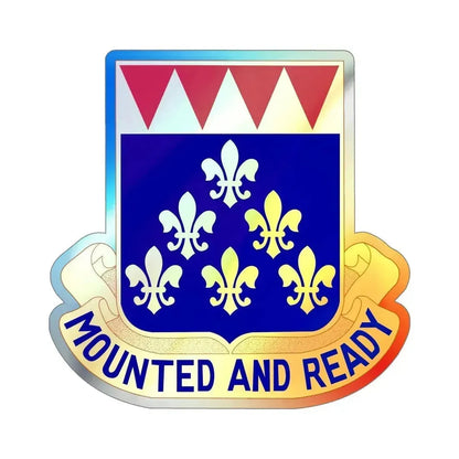 146 Cavalry Regiment (U.S. Army) Holographic STICKER Die-Cut Vinyl Decal 6 Inch Holographic - The Sticker Space