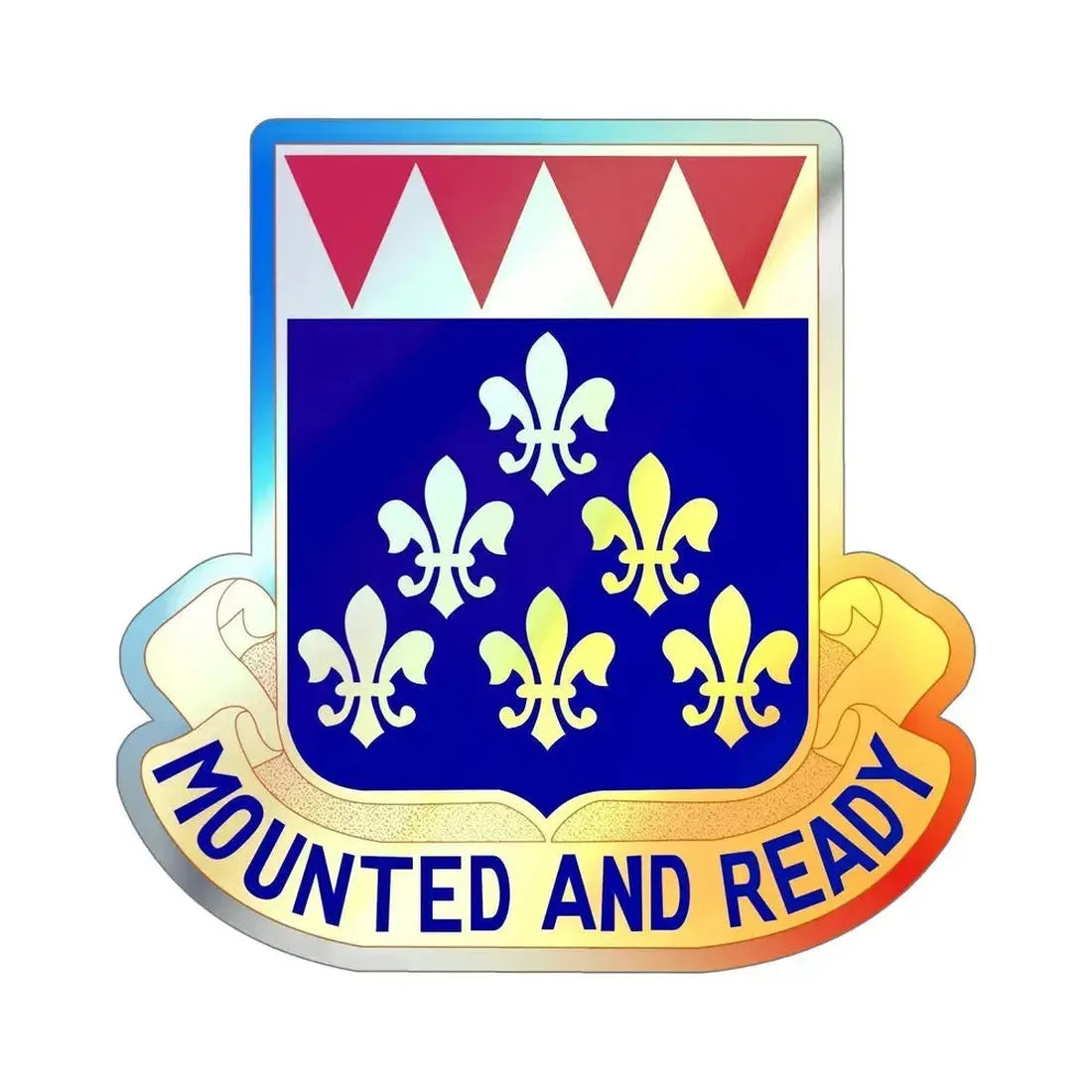 146 Cavalry Regiment (U.S. Army) Holographic STICKER Die-Cut Vinyl Decal - The Sticker Space