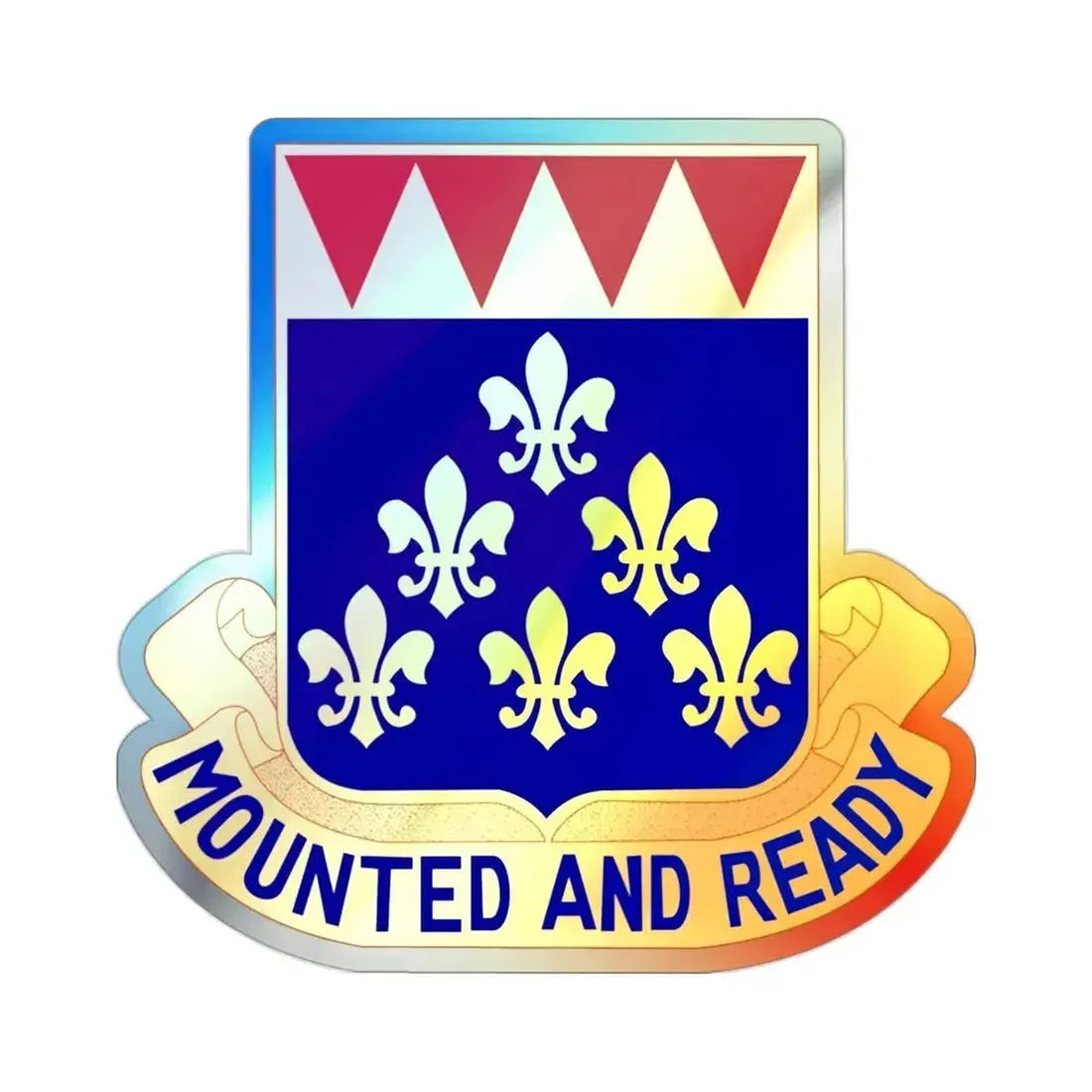 146 Cavalry Regiment (U.S. Army) Holographic STICKER Die-Cut Vinyl Decal - The Sticker Space