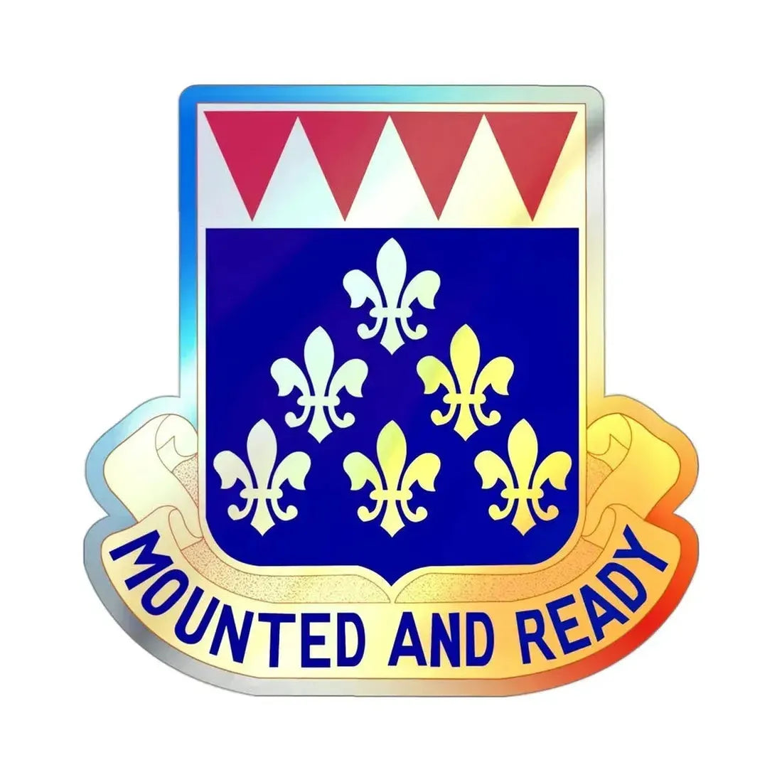 146 Cavalry Regiment (U.S. Army) Holographic STICKER Die-Cut Vinyl Decal - The Sticker Space