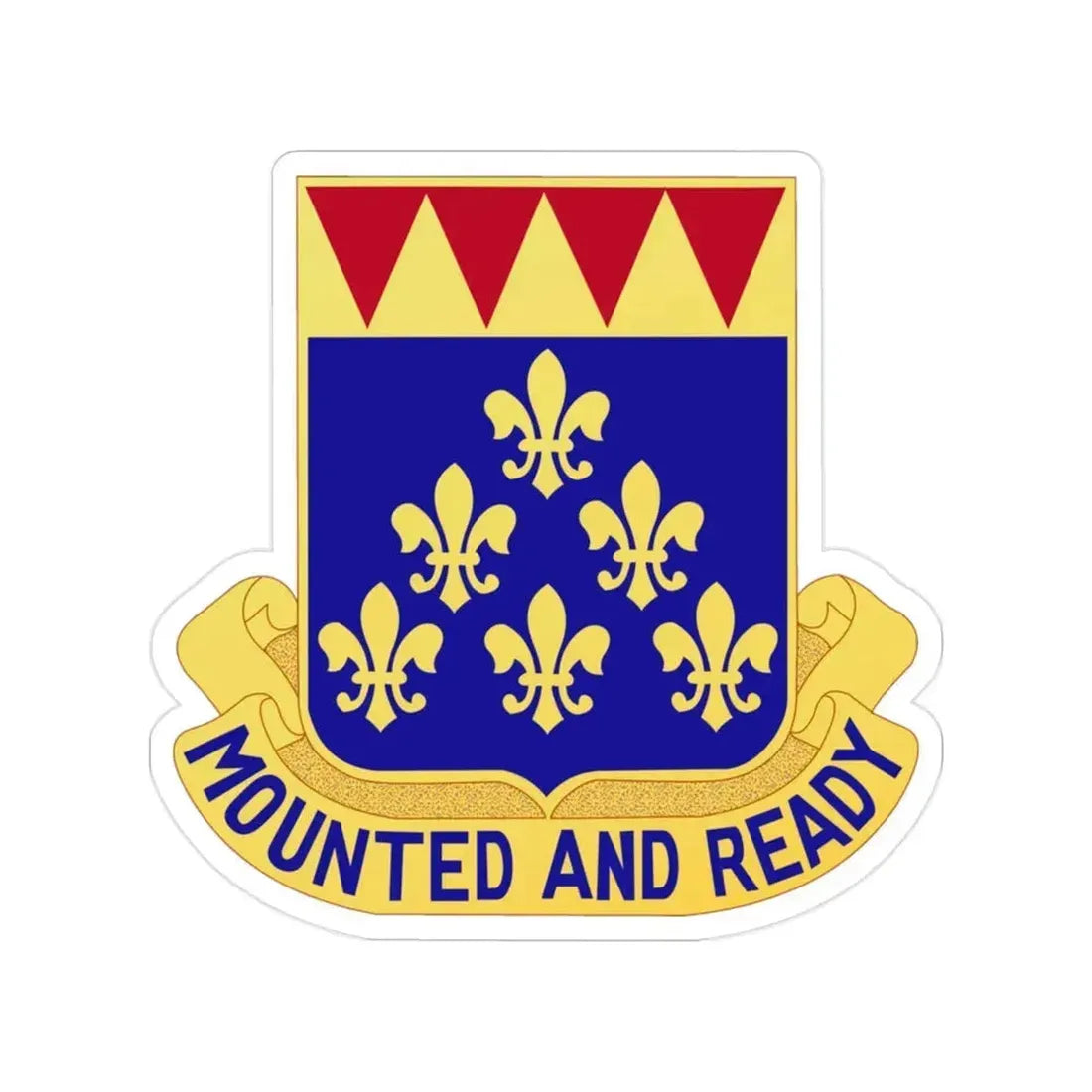 146 Cavalry Regiment (U.S. Army) Transparent STICKER Die-Cut Vinyl Decal 2 Inch - The Sticker Space