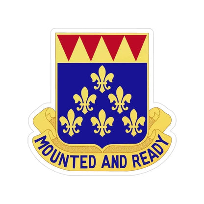 146 Cavalry Regiment (U.S. Army) Transparent STICKER Die-Cut Vinyl Decal 3 Inch - The Sticker Space