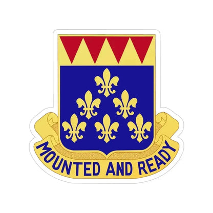 146 Cavalry Regiment (U.S. Army) Transparent STICKER Die-Cut Vinyl Decal 5 Inch - The Sticker Space