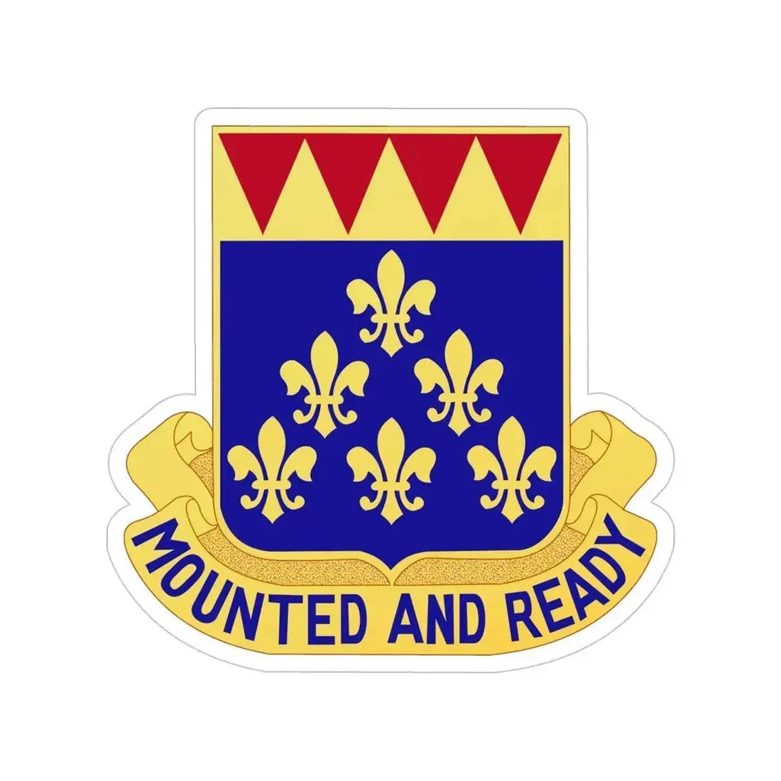 146 Cavalry Regiment (U.S. Army) Transparent STICKER Die-Cut Vinyl Decal 5 Inch - The Sticker Space