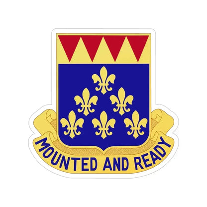 146 Cavalry Regiment (U.S. Army) Transparent STICKER Die-Cut Vinyl Decal 6 Inch - The Sticker Space