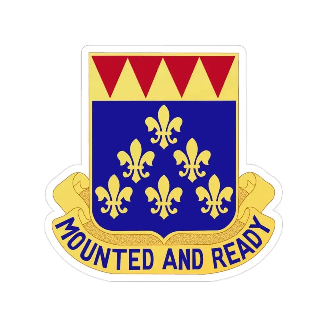 146 Cavalry Regiment (U.S. Army) Transparent STICKER Die-Cut Vinyl Decal - The Sticker Space